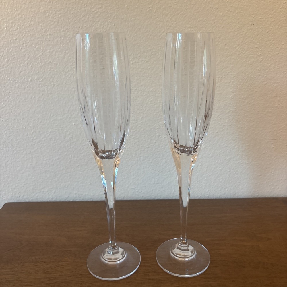 MIKASA‎ ARTIC LIGHTS CHAMPAGNE FLUTES - SET OF 2